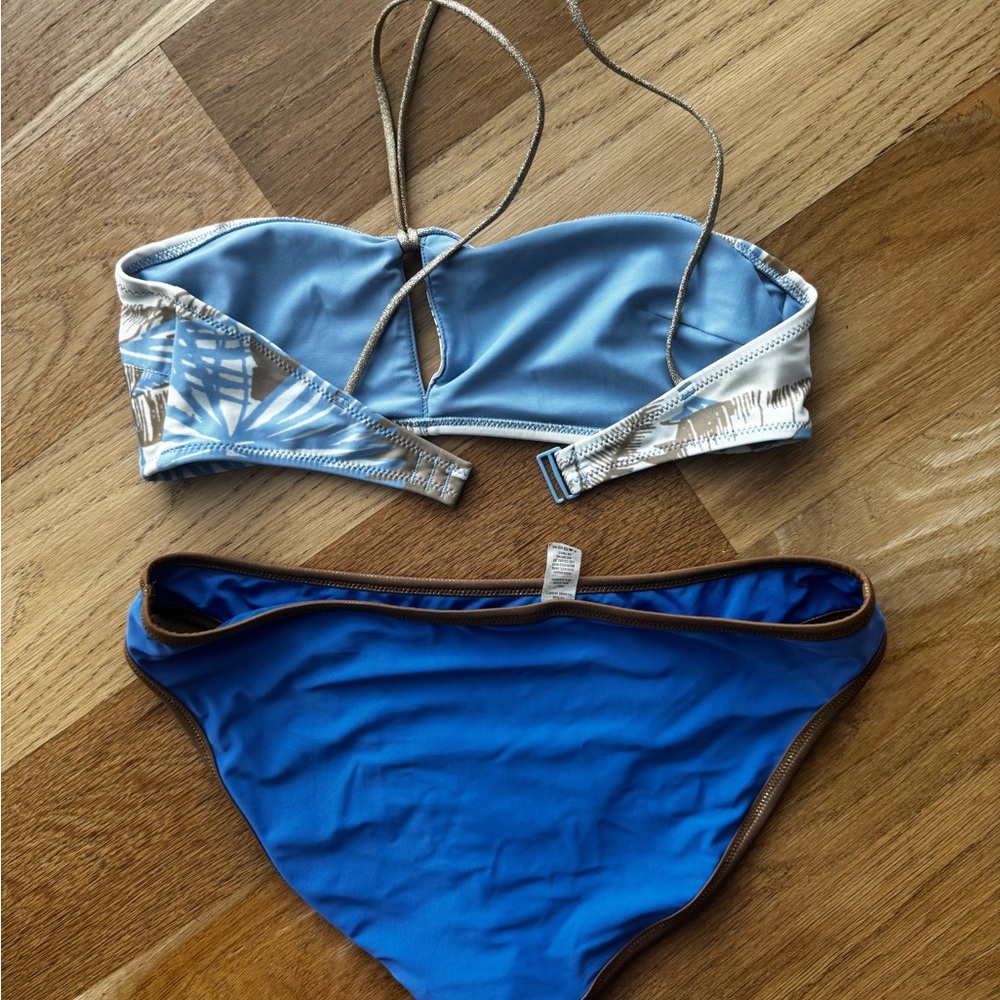 Aerie Tropical Bikini small top large bottom - Picture 10 of 11